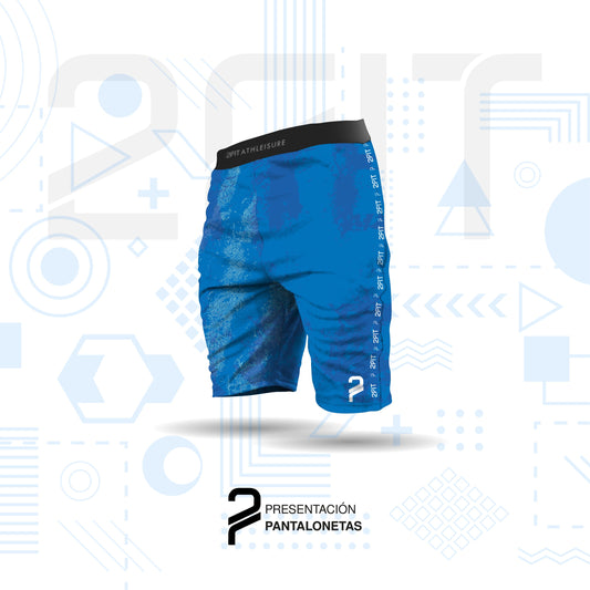 Pantaloneta Functional Azul Huellas  362-6025