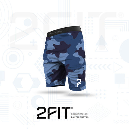 Pantaloneta Functional Camuflado Azul 343-6025