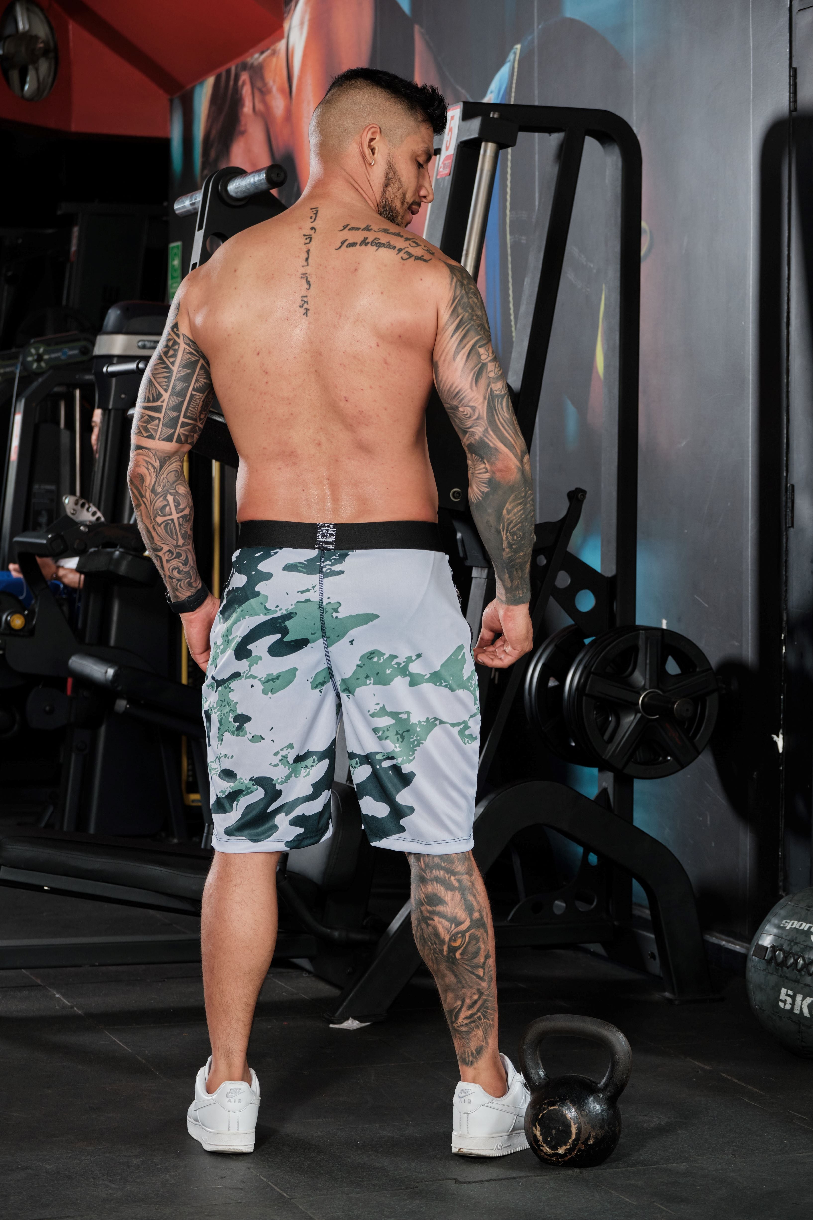 Pantaloneta Functional Camuflado Blanco 346-6025